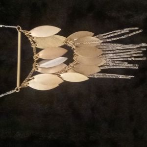 Charming Charlie feather pendant long necklace. 26+3 inches long